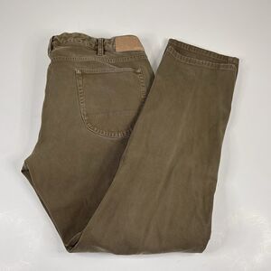 Bonobos 35 x 32 Slim Fit Corduroy Twill Chino Pants Beige Cotton Blend Casual